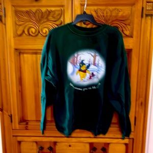 Size large from the Disney store, Winnie the Pooh is embroidered